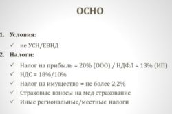Особенности ОСНО