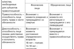 Различия физических и юридических лиц